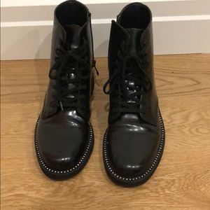 Urban Ourfitters rhinestone embellish combat boots